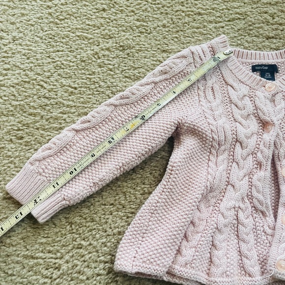 Gap Peplum like Pink textured button swater - Picture 5 of 8